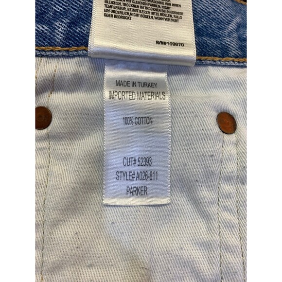 Agolde Parker Distressed Button Fly Raw Hem Swapmeet Wash Shorts Size 29 EUC - Picture 6 of 11